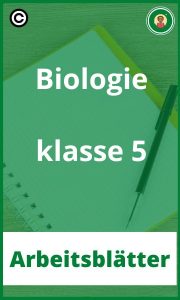 Arbeitsblätter Biologie klasse 5 PDF
