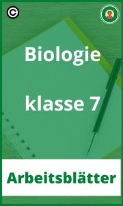 Arbeitsblätter Biologie klasse 7 PDF