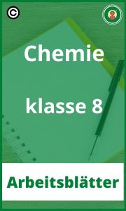 Chemie klasse 8 Arbeitsblätter PDF