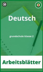 Deutsch grundschule klasse 2 PDF Arbeitsblätter