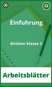 Arbeitsblätter Einführung division klasse 2 PDF