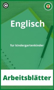 Englisch für kindergartenkinder Arbeitsblätter PDF