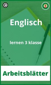 Arbeitsblätter Englisch lernen 3 klasse PDF