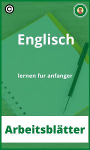 Arbeitsblätter Englisch lernen für anfänger PDF