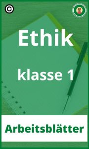 Arbeitsblätter Ethik klasse 1 PDF