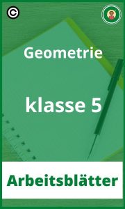 Arbeitsblätter Geometrie klasse 5 PDF