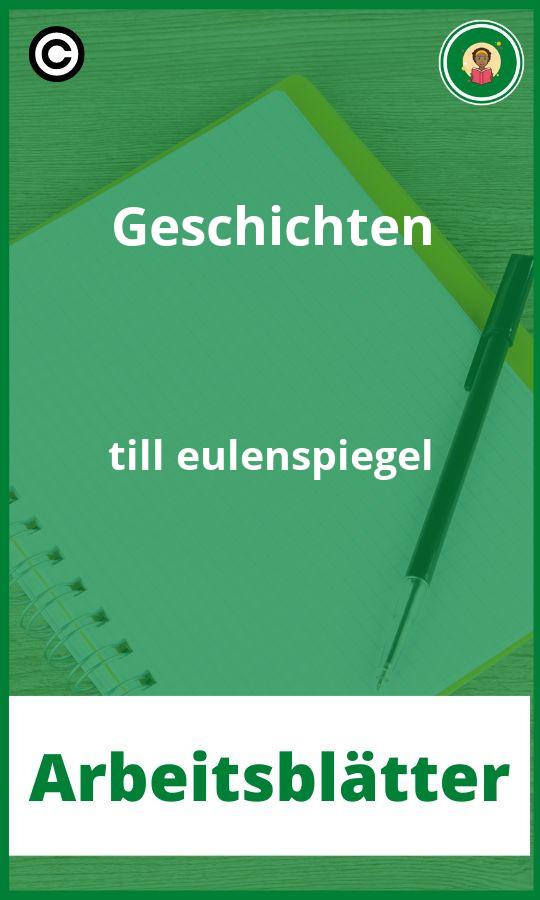 Arbeitsblätter Geschichten till eulenspiegel PDF