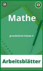 Mathe grundschule klasse 4 PDF Arbeitsblätter