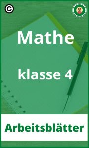 Mathe klasse 4 PDF Arbeitsblätter