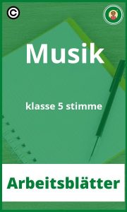 Musik klasse 5 stimme Arbeitsblätter PDF