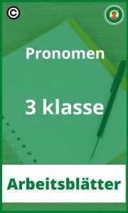 Pronomen 3 klasse PDF Arbeitsblätter
