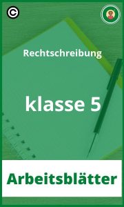 Rechtschreibung klasse 5 Arbeitsblätter PDF