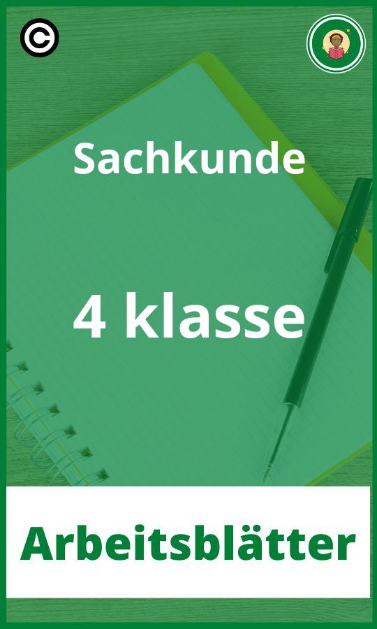 Arbeitsblätter Sachkunde 4 klasse PDF