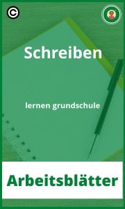 Schreiben lernen grundschule Arbeitsblätter PDF
