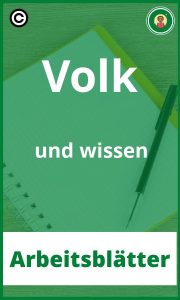 Arbeitsblätter Volk und wissen PDF