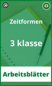 Arbeitsblätter Zeitformen 3 klasse PDF